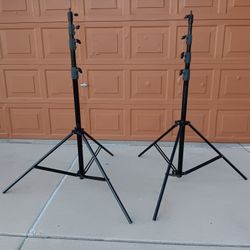 Light Stands -'New" Heavy Duty Triple Riser - (Black) - $175. /Each