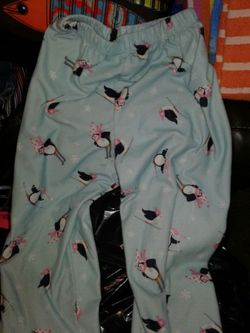 Peguin pajama pants size 10 kids