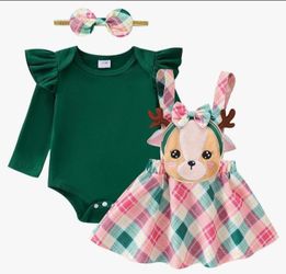 Baby girl Reindeer outfit