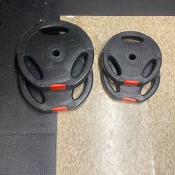 2(20)and 2(10) Pound Plates-1 Inch Holes