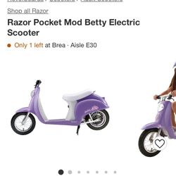 Purple Electric Scooter