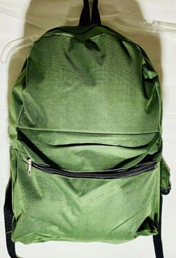 Olive Green unisex Backpack/Book Bag
