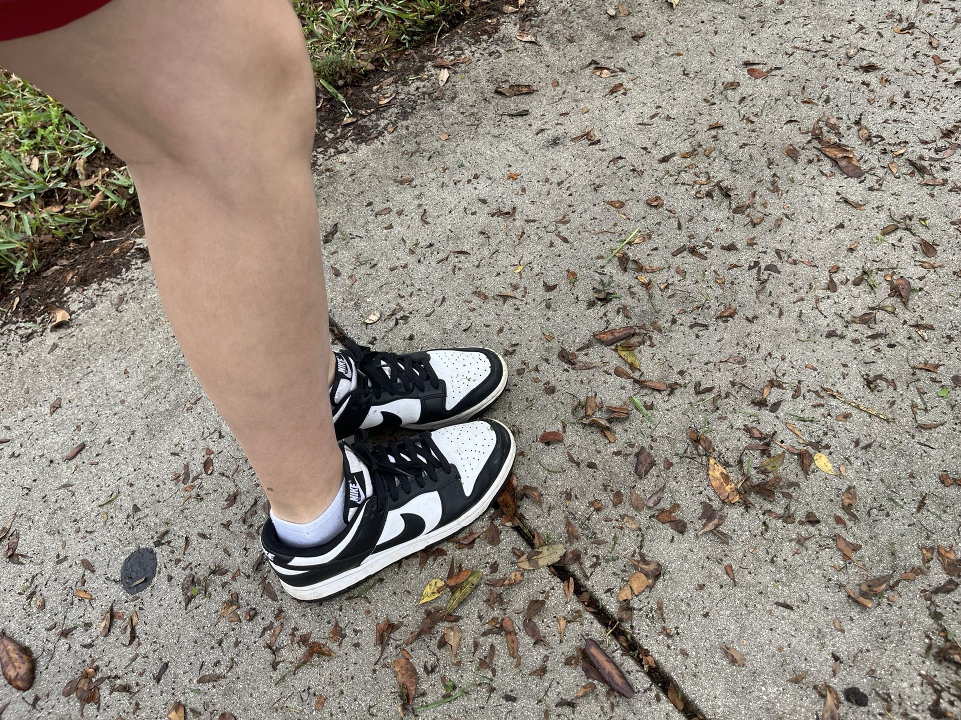 Size 8.5 Women’s Black & White Nikes