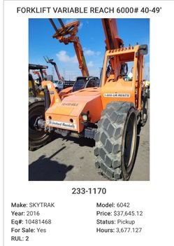 Forklift for sale!