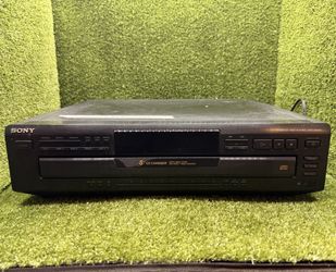 Sony Cdp-CE405 5-Disc CD Changer Compact Disc Player Stereo Rca No Remote