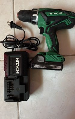 Hitachi Cordless Driver Drill DS18DGL With Battery And Charger 