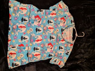 The Little Mermaid scrub top