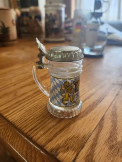Small glass beer Stein