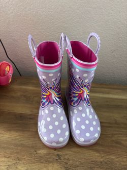 Members Mark girls purple boots size 9/10
