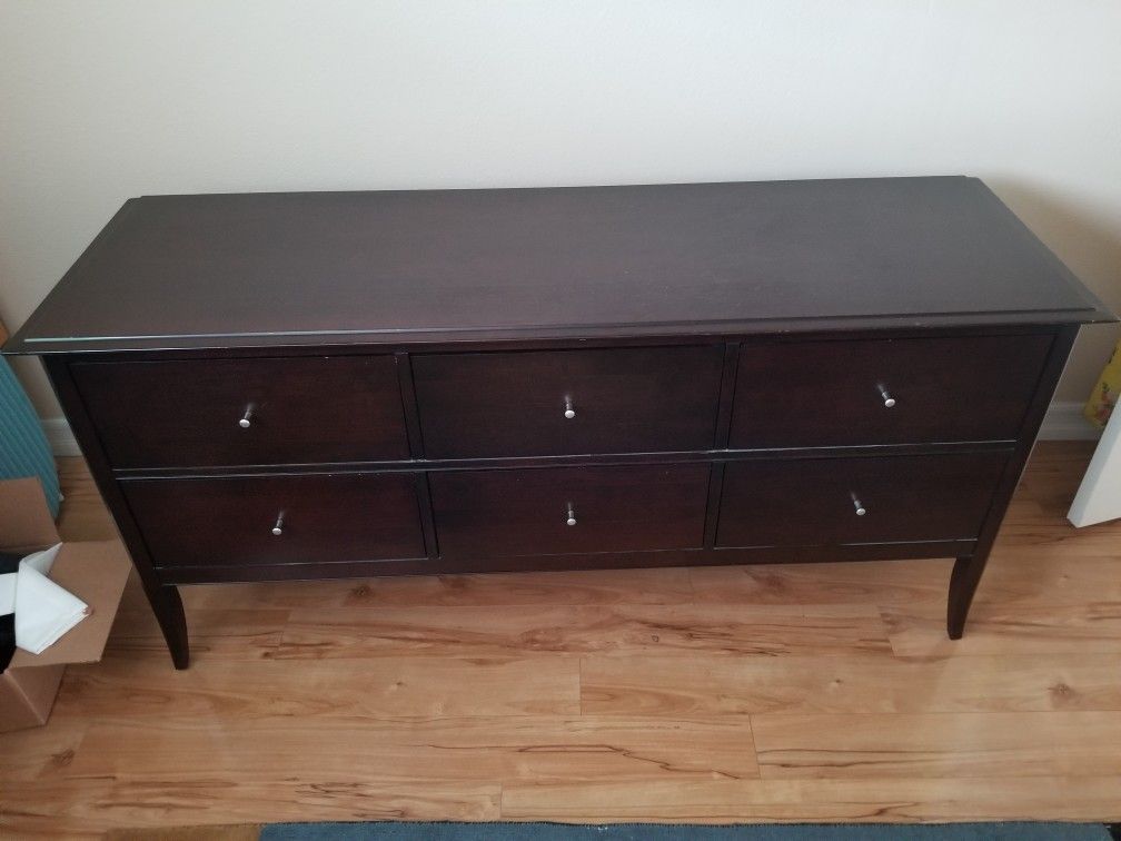 Crate & Barrel vendome II dresser and nightstand