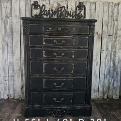 Beautiful Black Farmhouse Dresser 