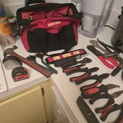 Craftsmen Tool Bag and selecton of Tools