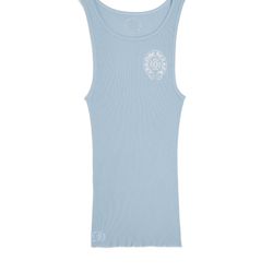 Chrome Hearts Baby Blue Rib Tank Blue