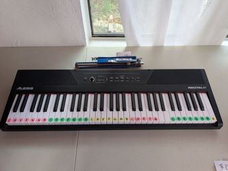 Alesis Recital 61 Digital Keyboard with Music Stand