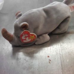 Rare Spike The Rhino 1996 Beanie Baby 