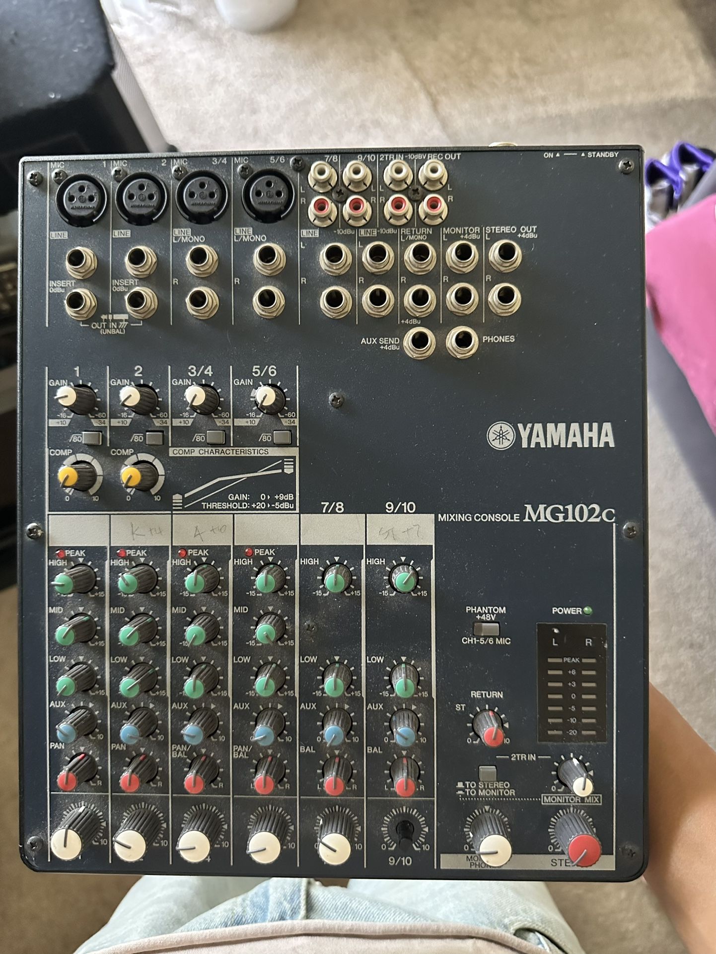 Yamaha MG102C Mixing Console 10-Channel Stereo Analog Mixer