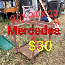 Metal Squared Frame Sturdy Good Condition 