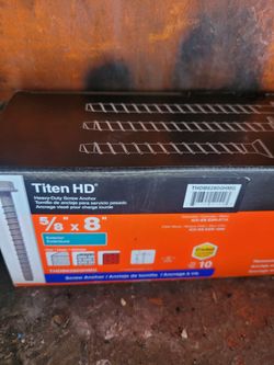 Simpson StrongTie "Titen HD" Heavy Duty Screw Anchors. 10ct