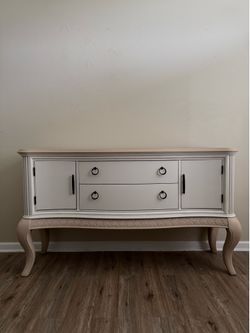Solid Wood Buffet / Console Cabinet Professionally Refinished