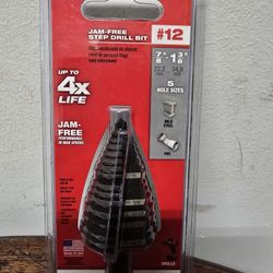 Milwaukee
7/8 in. - 1-3/8 in. #12 Black Oxide Step Drill Bit