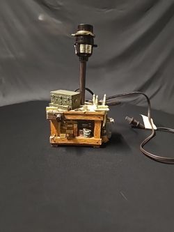 Rustic Workbench Novelty Table Lamp Base