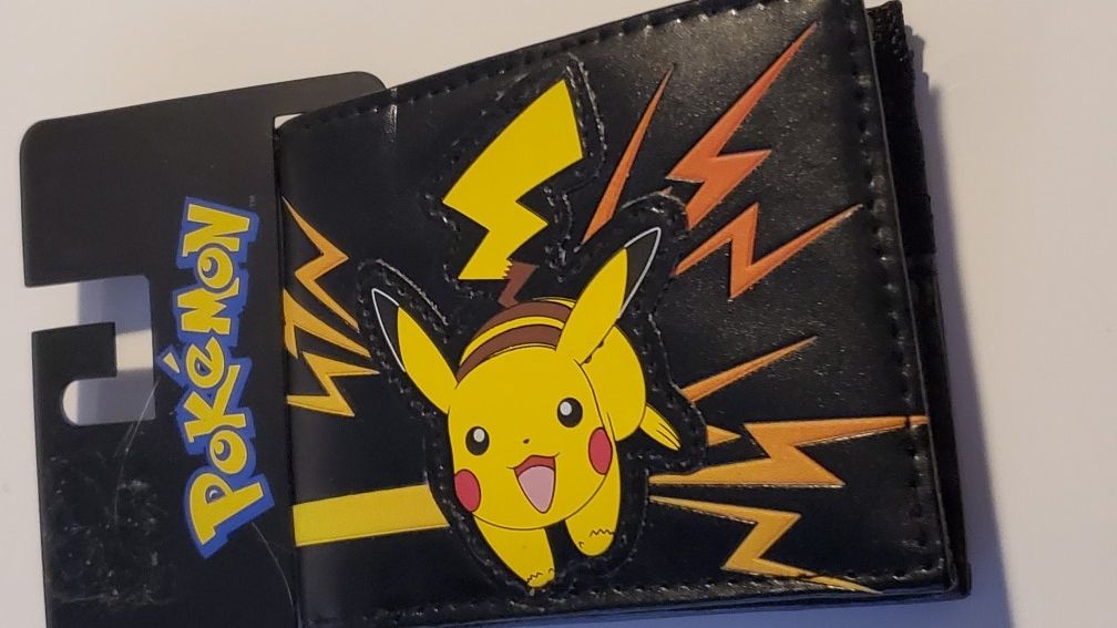 2015 Pikachu Foldout Wallet . Has Small Nick On Back
