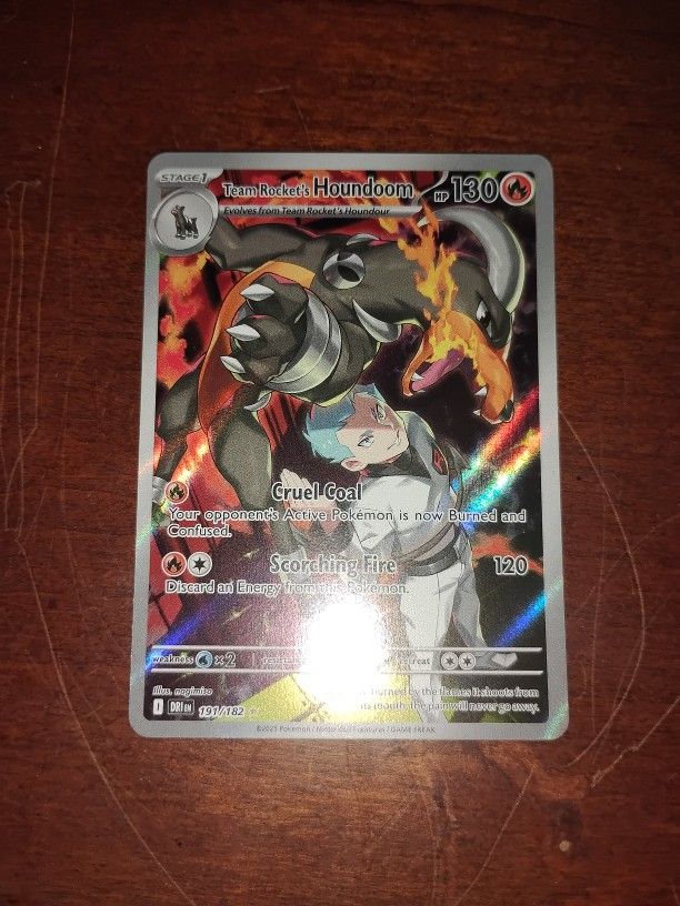 Team Rockets Houndoom Foil Pokemon Gold Star