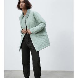 Zara Oversized Quilted Jacket