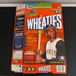 General Mills Wheaties Roberto Clemente Pittsburgh Pirates Flat Box 2005