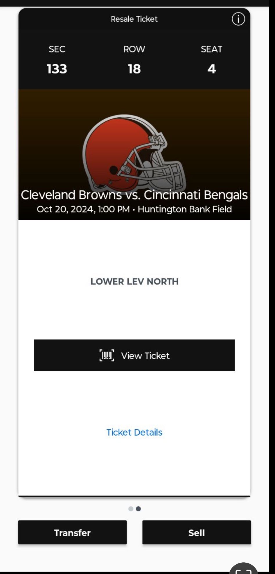Browns Tickets