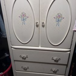Little girl, dresser, or project