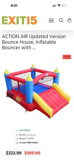 Castle bouncer house with slide