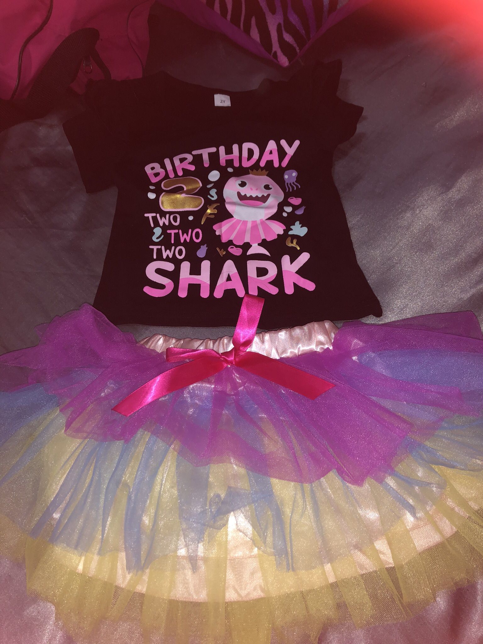 Baby shark Birthday Outfit 2t