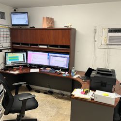 Large Cherry Wood Desk