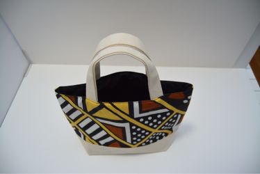 Medium Canvas Tote Bag African Print