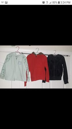 Girls size 6 / 6X zip up jackets