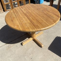 Vintage Wood Circle Bar Kitchen Table 
