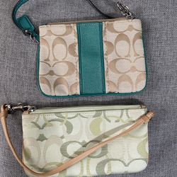 Two Coach Wristlets