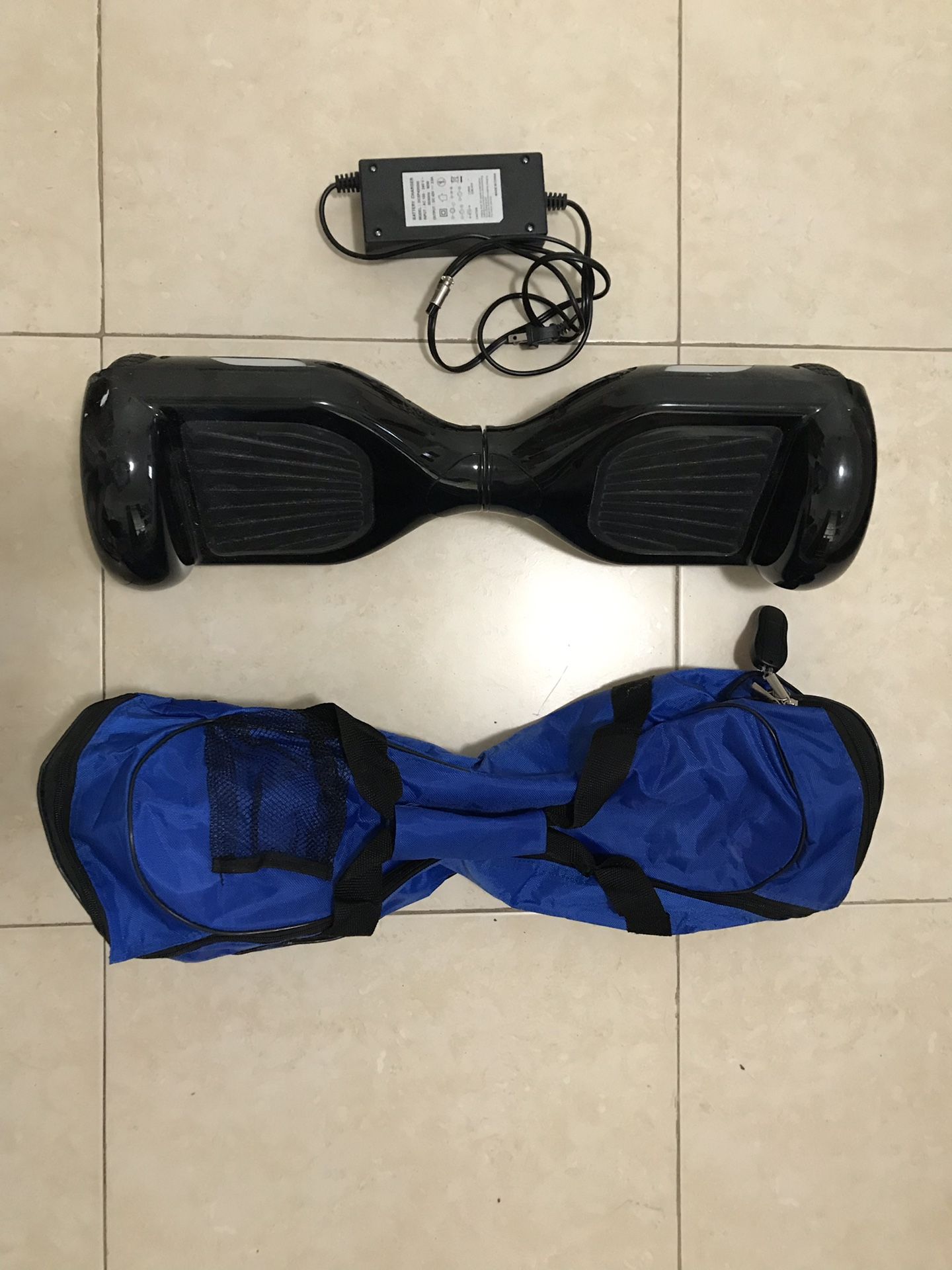 Black Hoverboard with Case