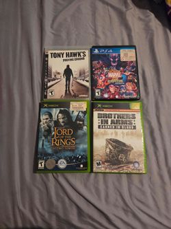 PS3, PS4, X Box games