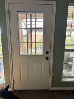 Back or Front door.