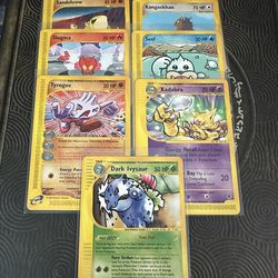 Vintage NON-Holo Skyridge,Aqua,Expedition set