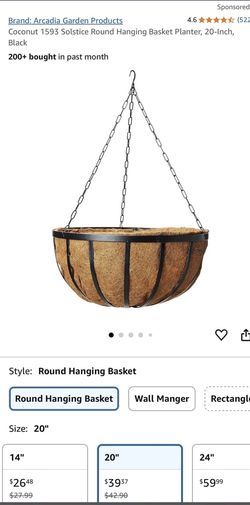 Hanging basket planter