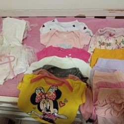 Bag Of Babygirl Clothes 0-3m 