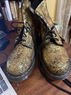 Gold Dr Martens