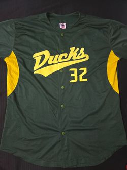 Ducks #32 Green Baseball Jersey