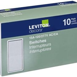 Leviton Decora 15A-120/277V AC/CA. (5601-2WM