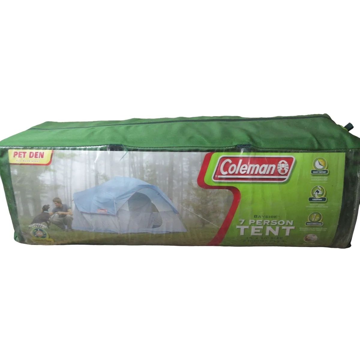 Coleman Bayside 7 Person Tent + Pet Den. 15' x 10'