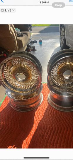 Set of 14”s wire wheels