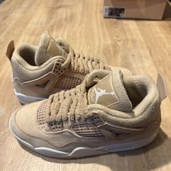 Nike Air Jordan 4 Retro Cozy Girl HV0823-200 Beige Brown Suede CLEAN OG W Sz 9.5